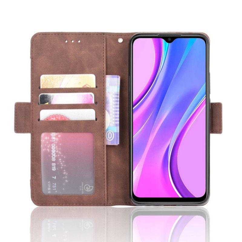 Flip Cover Xiaomi Redmi 9 Sort Førsteklasses Multikort