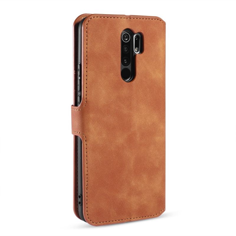 Flip Cover Xiaomi Redmi 9 Sort Retro Dg.Ming