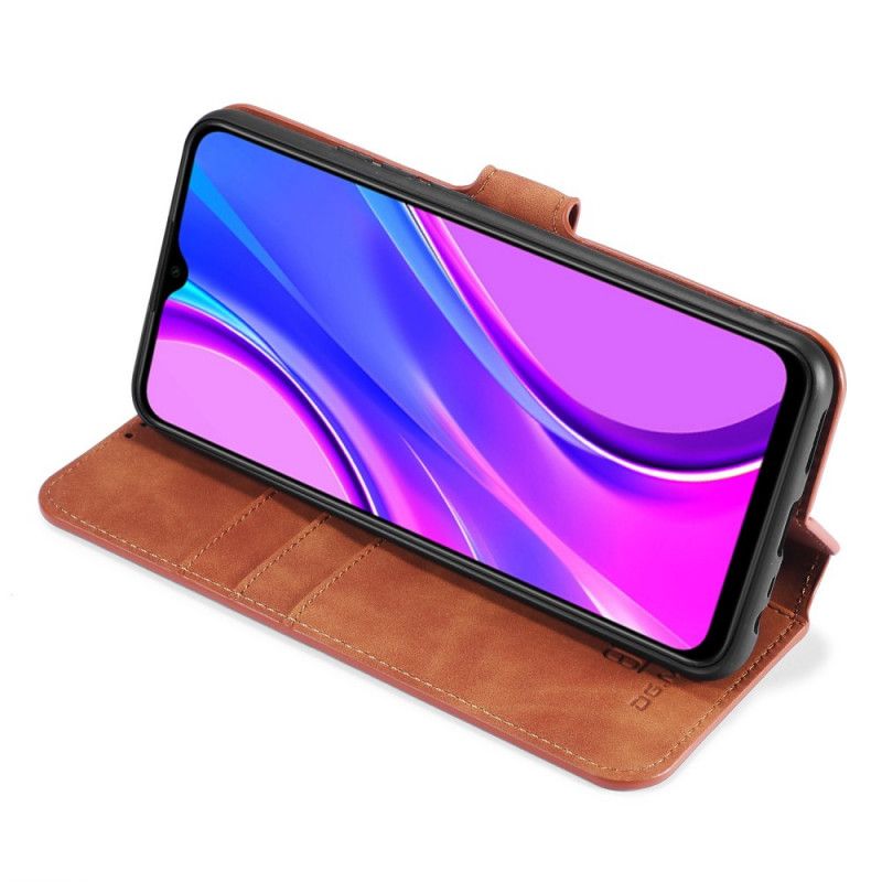 Flip Cover Xiaomi Redmi 9 Sort Retro Dg.Ming