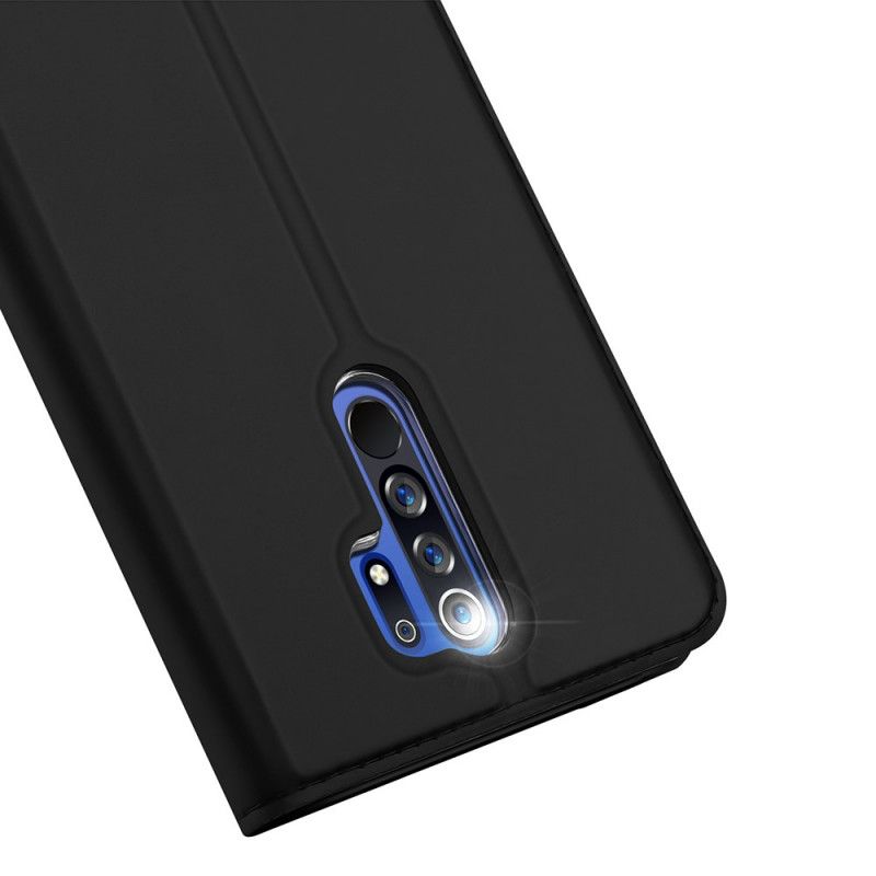 Læder Cover Xiaomi Redmi 9 Sort Pro Dux Ducis Hud Beskyttelse