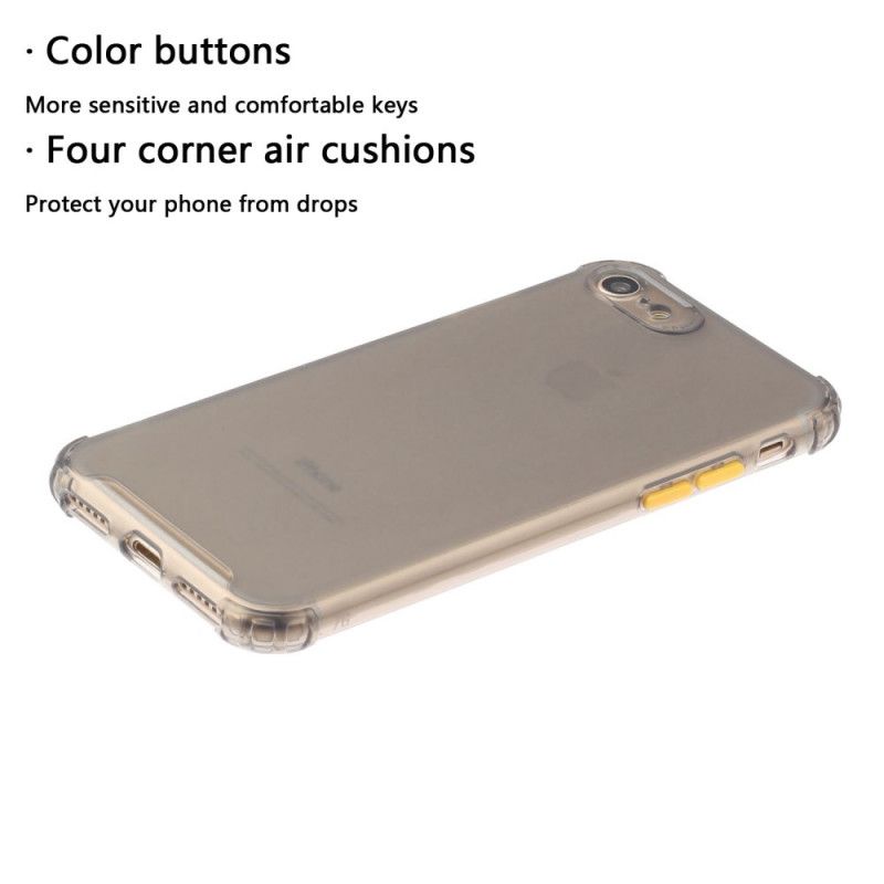 Cover for iPhone 7 / 8 / SE 2 Grå Farvede Forstærkede Hjørner