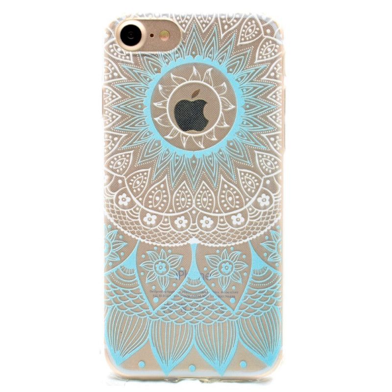 Cover for iPhone 7 / 8 / SE 2 Lyserød Gennemsigtig Farverig Mandala