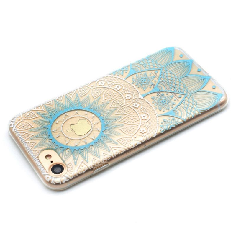 Cover for iPhone 7 / 8 / SE 2 Lyserød Gennemsigtig Farverig Mandala