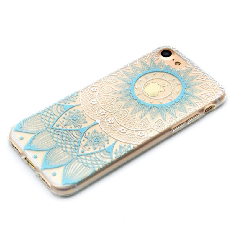 Cover for iPhone 7 / 8 / SE 2 Lyserød Gennemsigtig Farverig Mandala