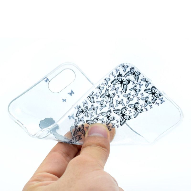 Cover iPhone 7 / 8 / SE 2 Gennemsigtig Sommerfuglekjole Beskyttelse