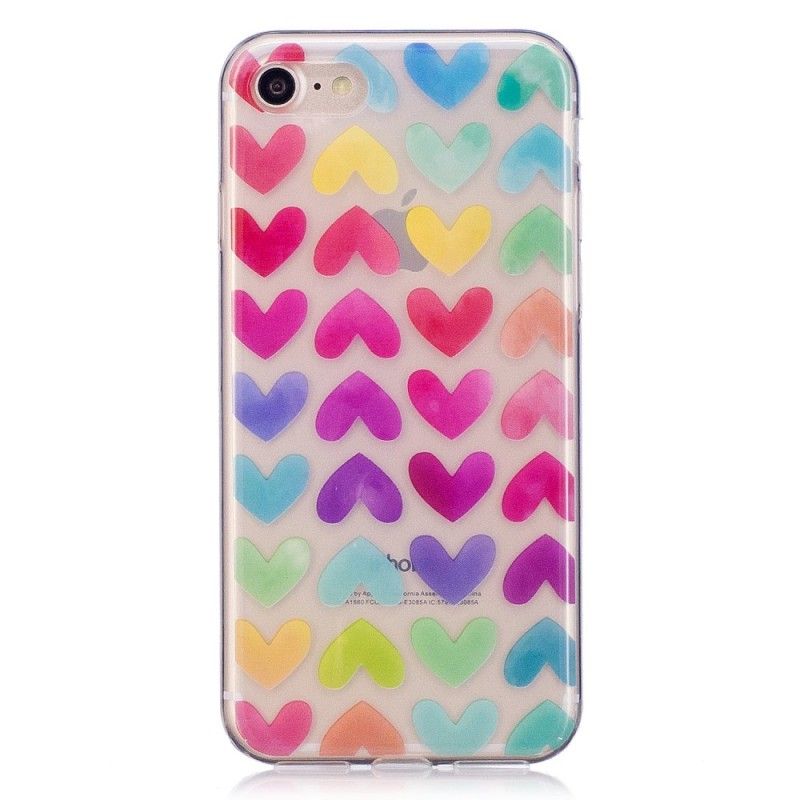 Cover iPhone 7 / 8 / SE 2 Grafiske Hjerter