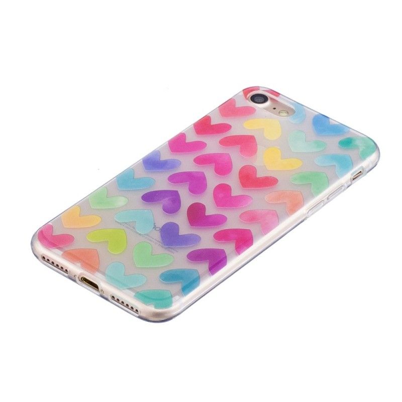 Cover iPhone 7 / 8 / SE 2 Grafiske Hjerter