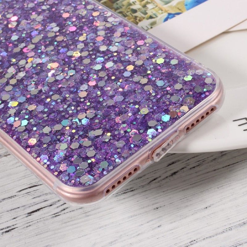 Cover iPhone 7 / 8 / SE 2 Magenta Premium Glitter