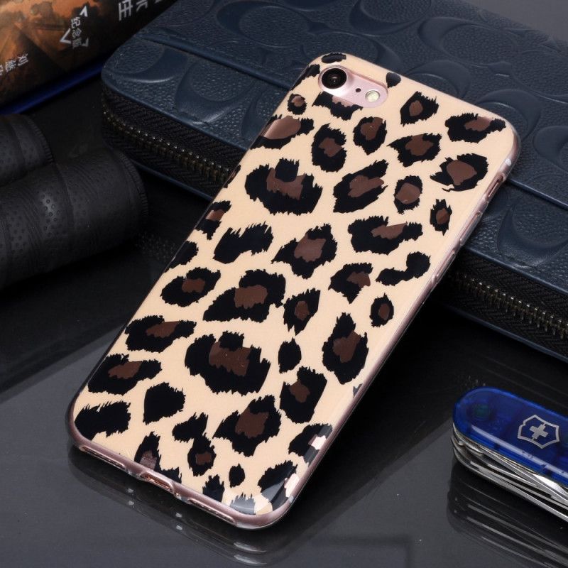 Cover iPhone 7 / 8 / SE 2 Marmor I Leopardstil