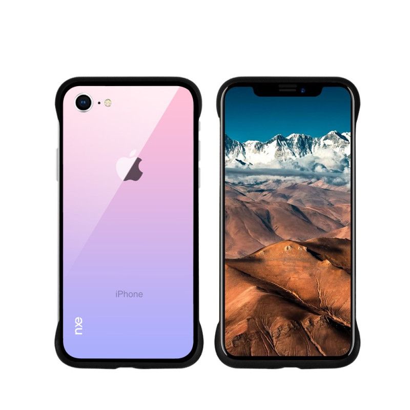 Cover iPhone 7 / 8 / SE 2 Rød Nxe Farver I Hærdet Glas