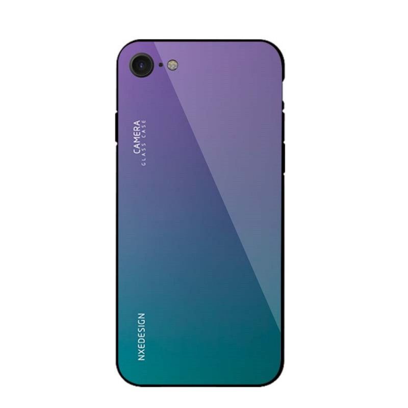 Cover iPhone 7 / 8 / SE 2 Rød Nxe Farver I Hærdet Glas Beskyttelse