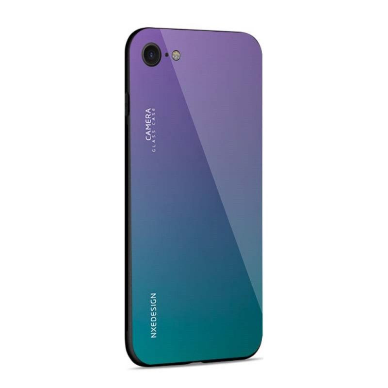 Cover iPhone 7 / 8 / SE 2 Rød Nxe Farver I Hærdet Glas Beskyttelse