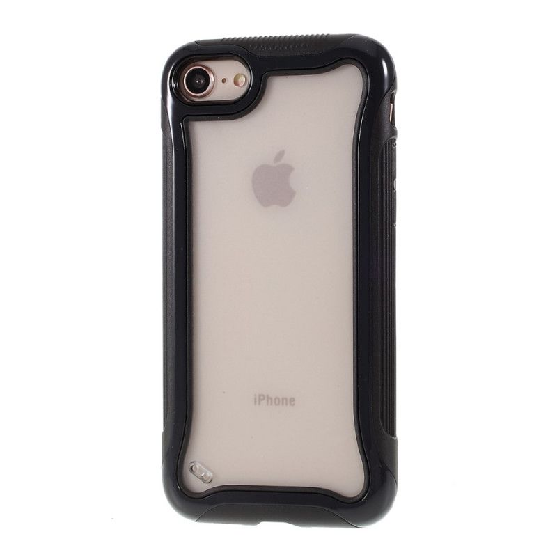 Cover iPhone 7 / 8 / SE 2 Sort 3-I-1 Mat Hybrid-Design