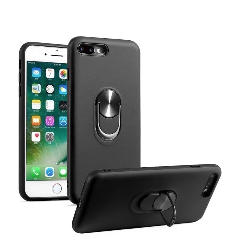 Cover iPhone 7 / 8 / SE 2 Sort Aftagelig Med Støttering Beskyttelse