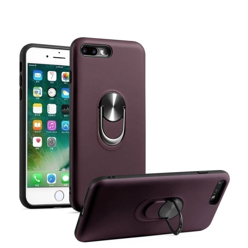 Cover iPhone 7 / 8 / SE 2 Sort Aftagelig Med Støttering Beskyttelse