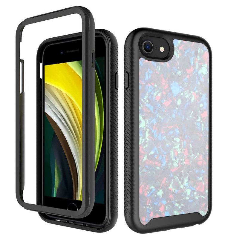 Cover iPhone 7 / 8 / SE 2 Sort Dobbelt Farvebeskyttelse Beskyttelse