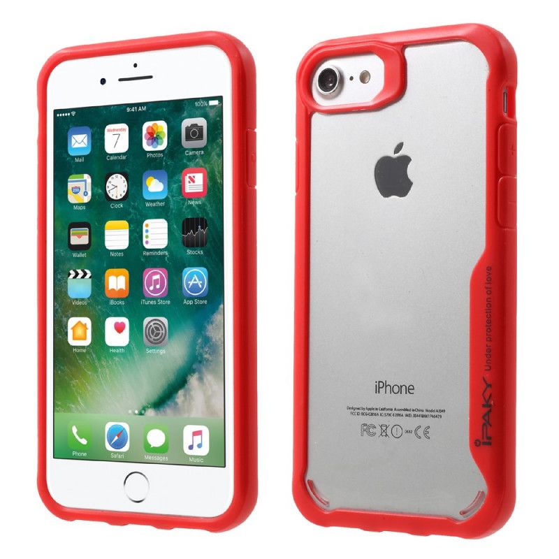 Cover iPhone 7 / 8 / SE 2 Sort Gennemskinnelig Hybrid Ipaky Beskyttelse