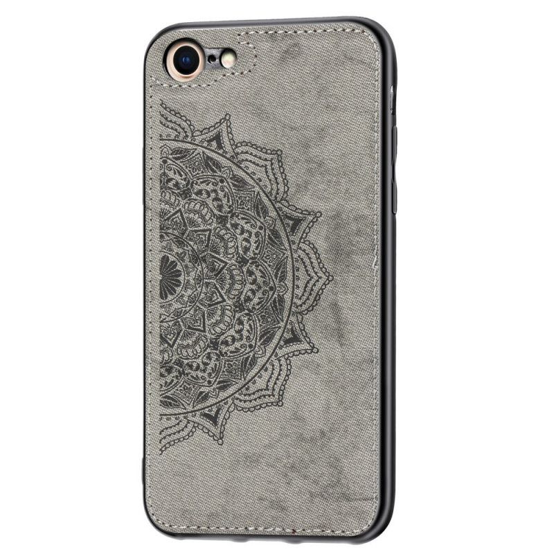 Cover iPhone 7 / 8 / SE 2 Sort Mobilcover Stof- Og Mandala-Struktur