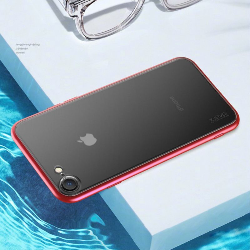 Cover iPhone 7 / 8 / SE 2 Sort X-Niveau Mat Hybrid