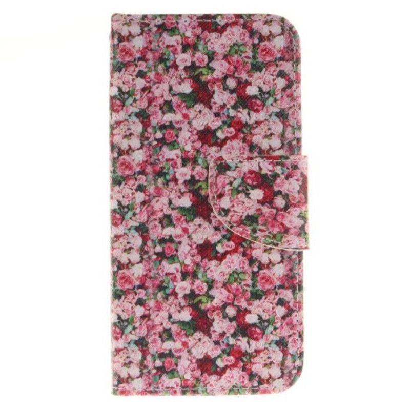 Flip Cover Læder for iPhone 7 / 8 / SE 2 Flere Roser