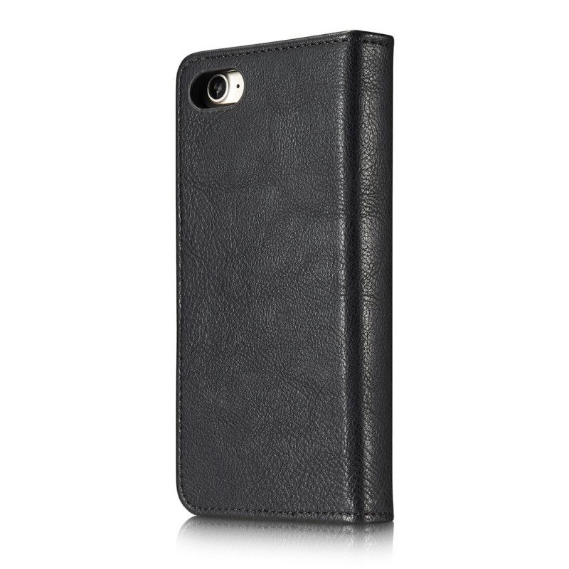 Flip Cover Læder for iPhone 7 / 8 / SE 2 Sort Dg.Ming Aftagelig Skal