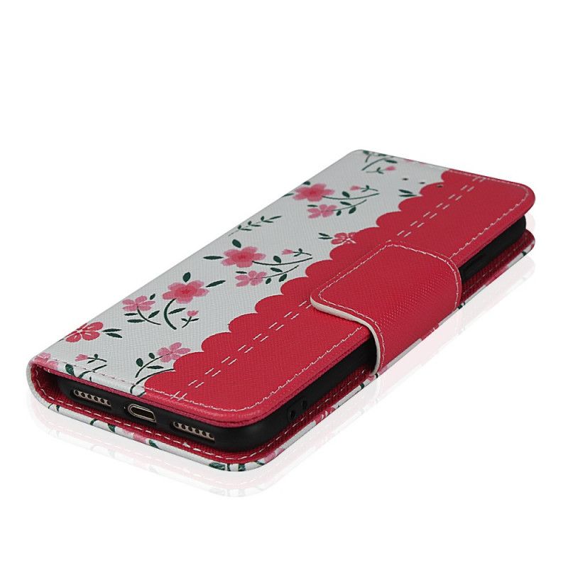 Flip Cover Læder iPhone 7 / 8 / SE 2 Magenta G-Streng Beskyttelse