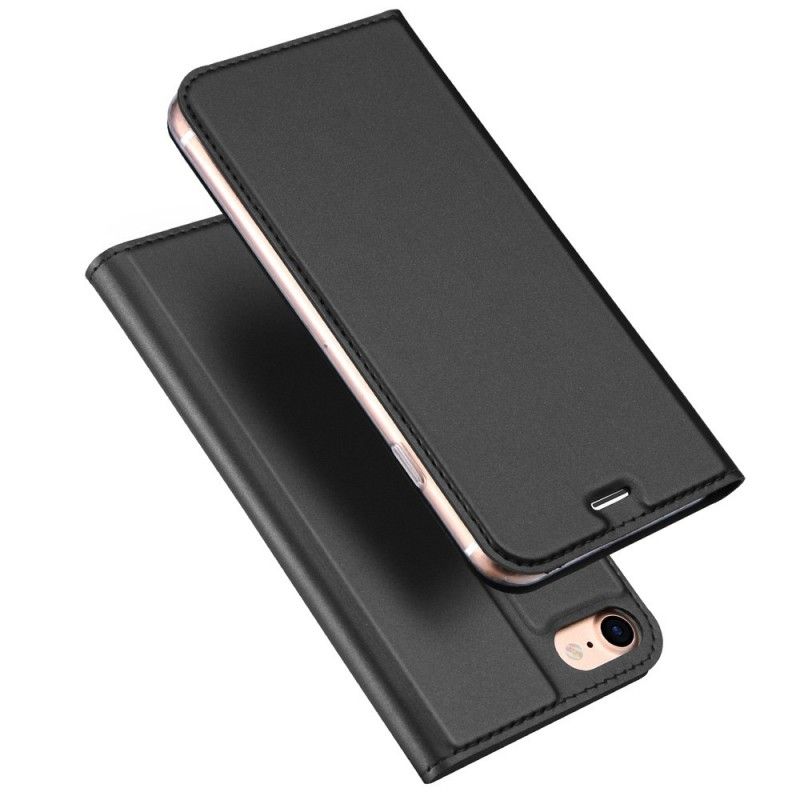 Læder Cover for iPhone 7 / 8 / SE 2 Sort Harmonisk