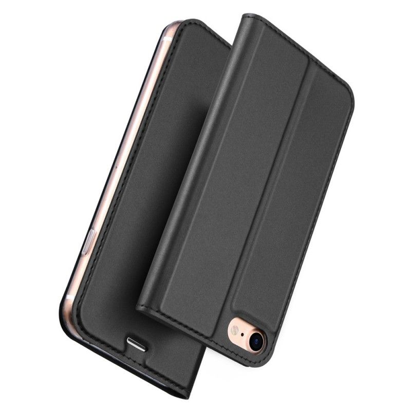 Læder Cover for iPhone 7 / 8 / SE 2 Sort Harmonisk