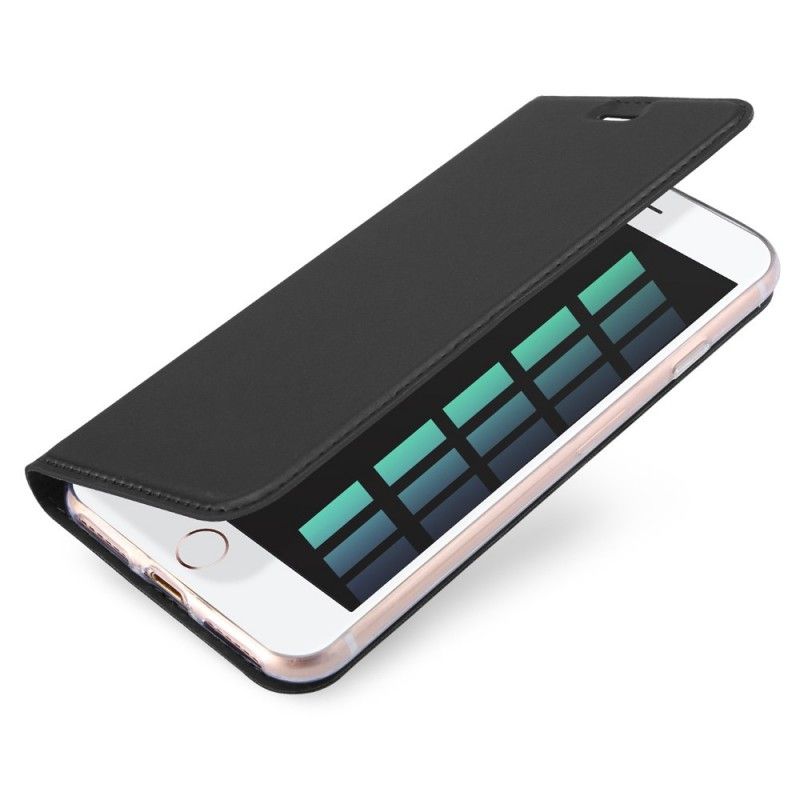 Læder Cover for iPhone 7 / 8 / SE 2 Sort Harmonisk