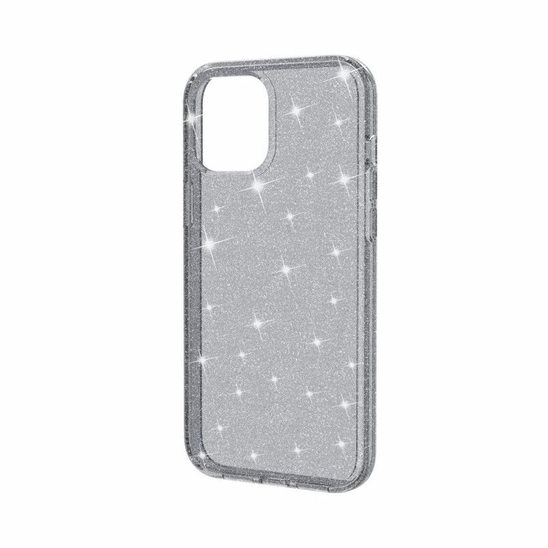 Cover for iPhone 12 Mini Grå Gennemsigtig Glitter