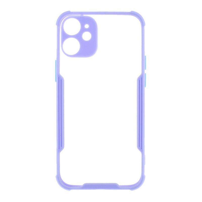 Cover for iPhone 12 Mini Sort Hybrid Med Farvede Kanter