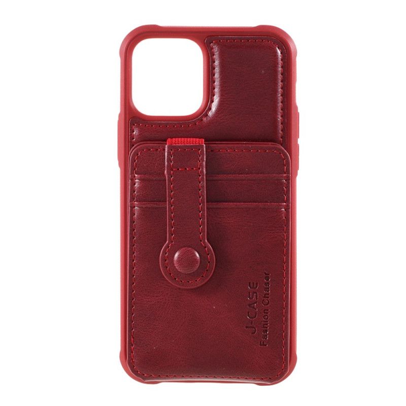 Cover for iPhone 12 Mini Sort Kortholder I J-Sag