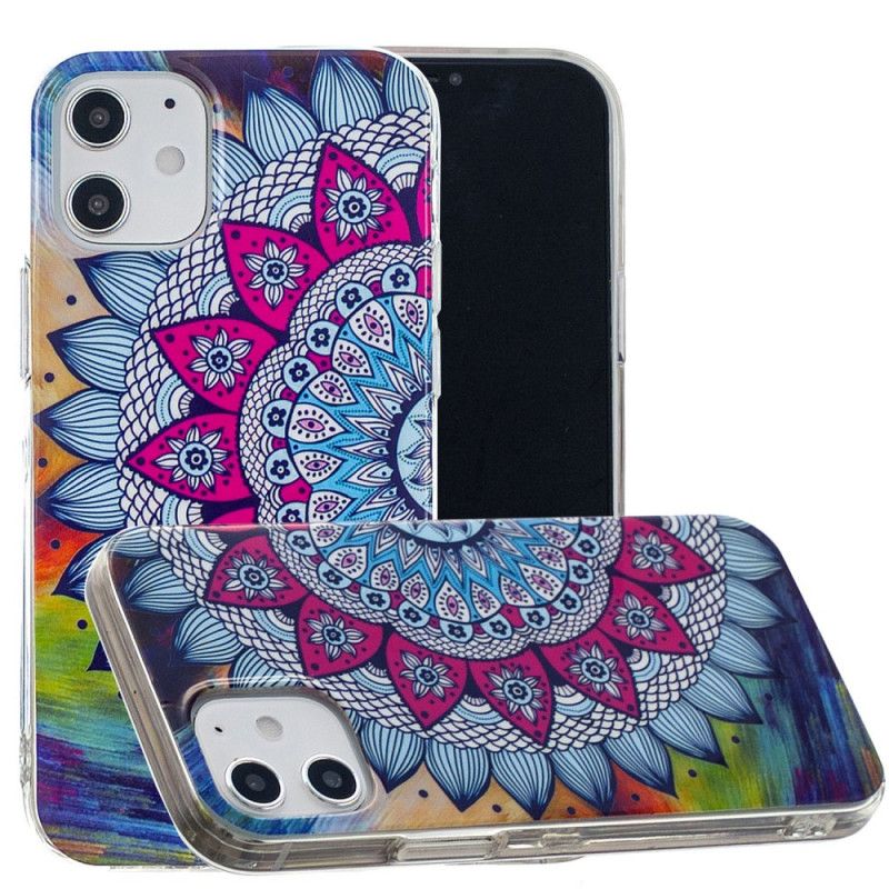 Cover iPhone 12 Mini Fluorescerende Mandala Original