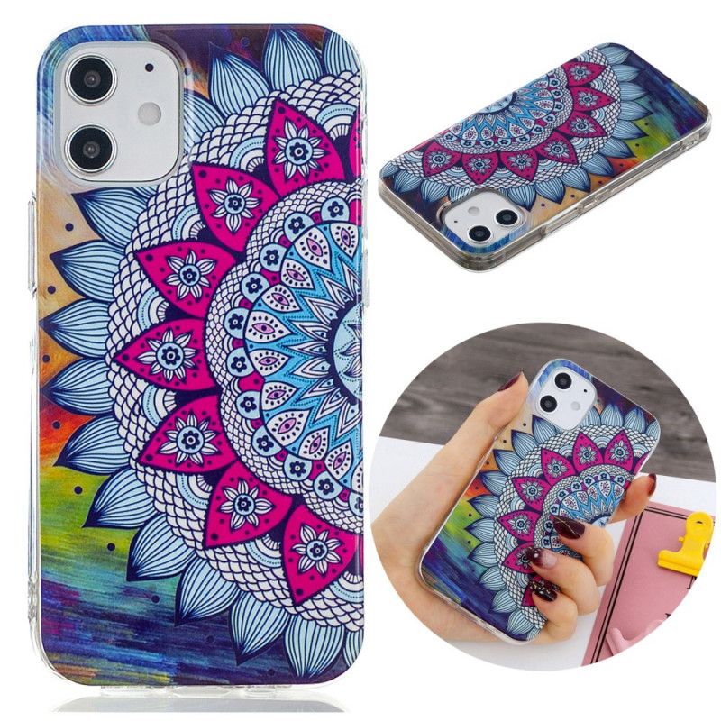 Cover iPhone 12 Mini Fluorescerende Mandala Original