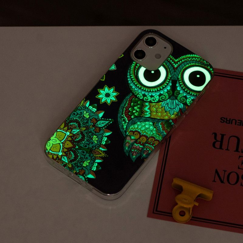 Cover iPhone 12 Mini Mobilcover Fluorescerende Mandalaugle