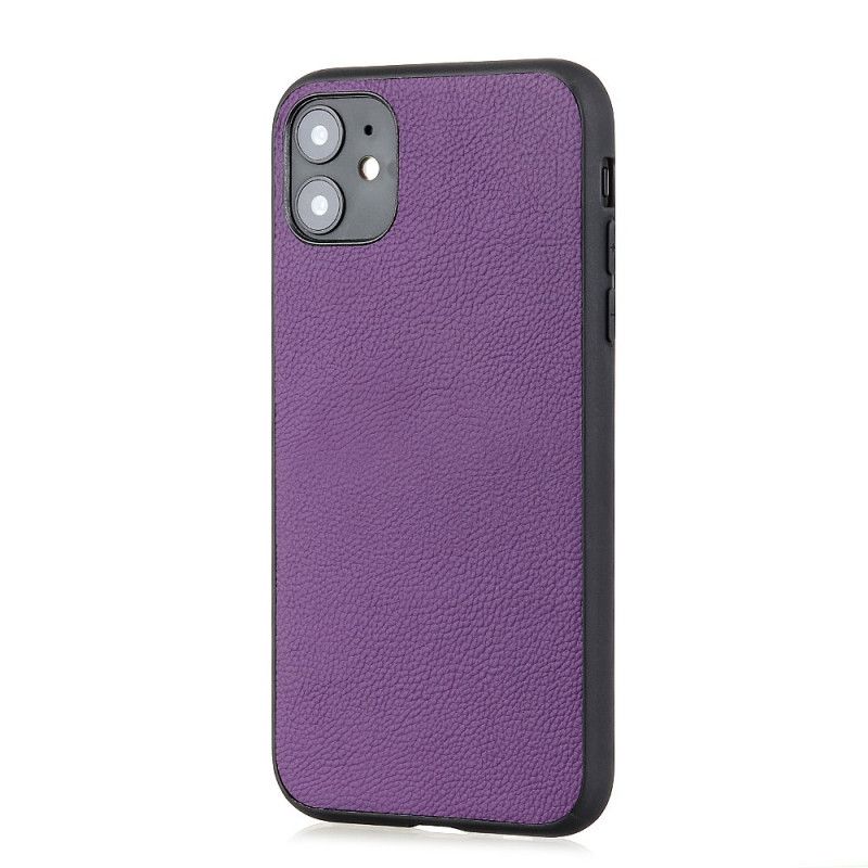 Cover iPhone 12 Mini Sort Ægte Læder