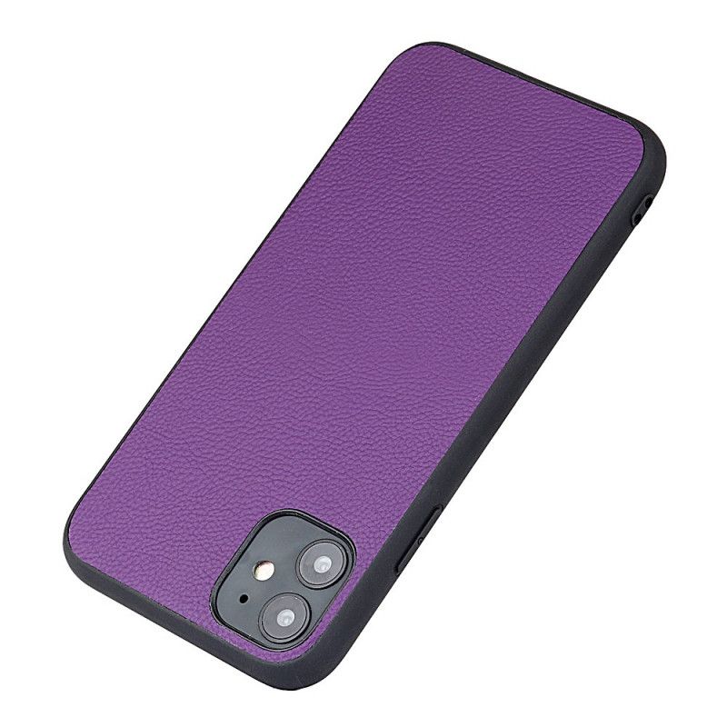 Cover iPhone 12 Mini Sort Ægte Læder