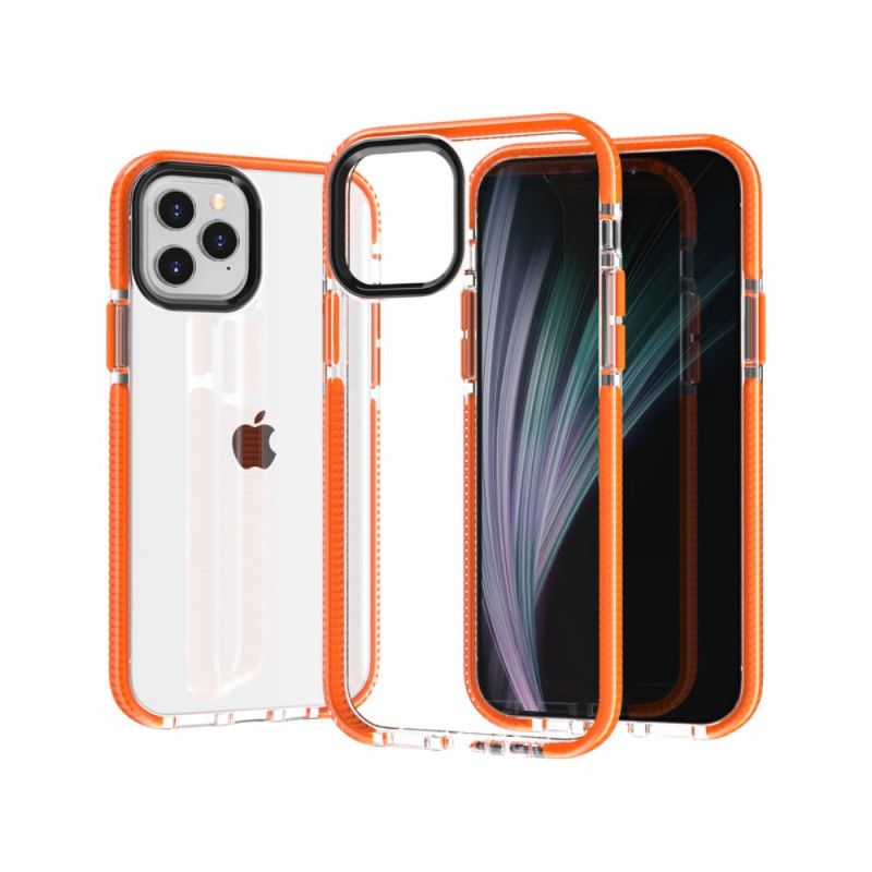 Cover iPhone 12 Mini Sort Gennemsigtige Silikonkanter