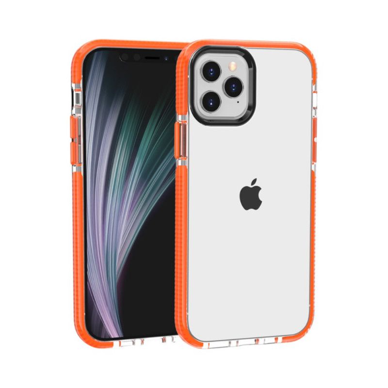 Cover iPhone 12 Mini Sort Gennemsigtige Silikonkanter