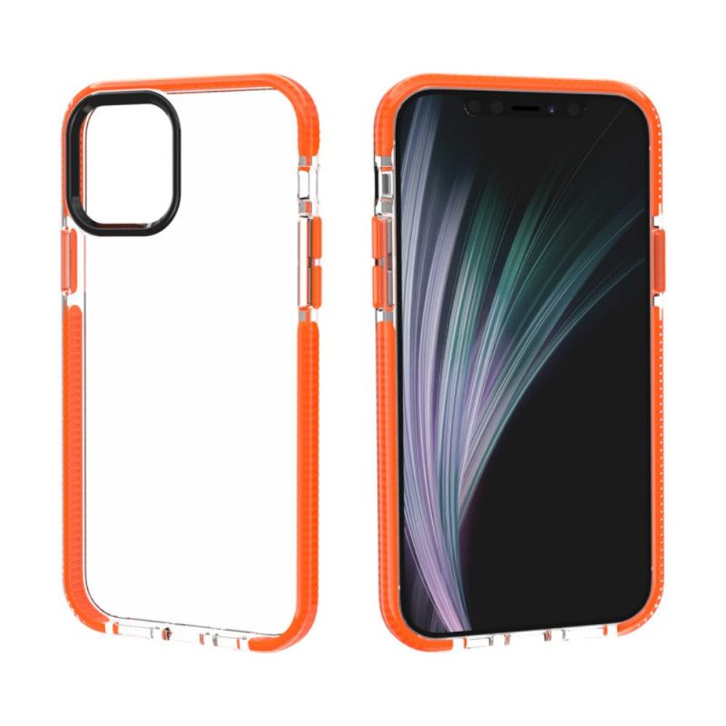 Cover iPhone 12 Mini Sort Gennemsigtige Silikonkanter