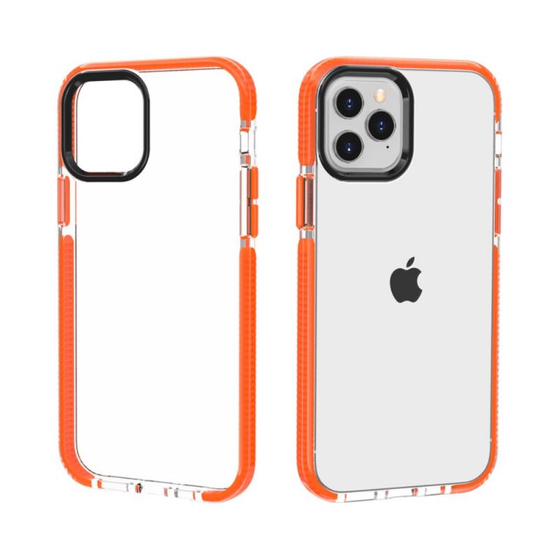 Cover iPhone 12 Mini Sort Gennemsigtige Silikonkanter