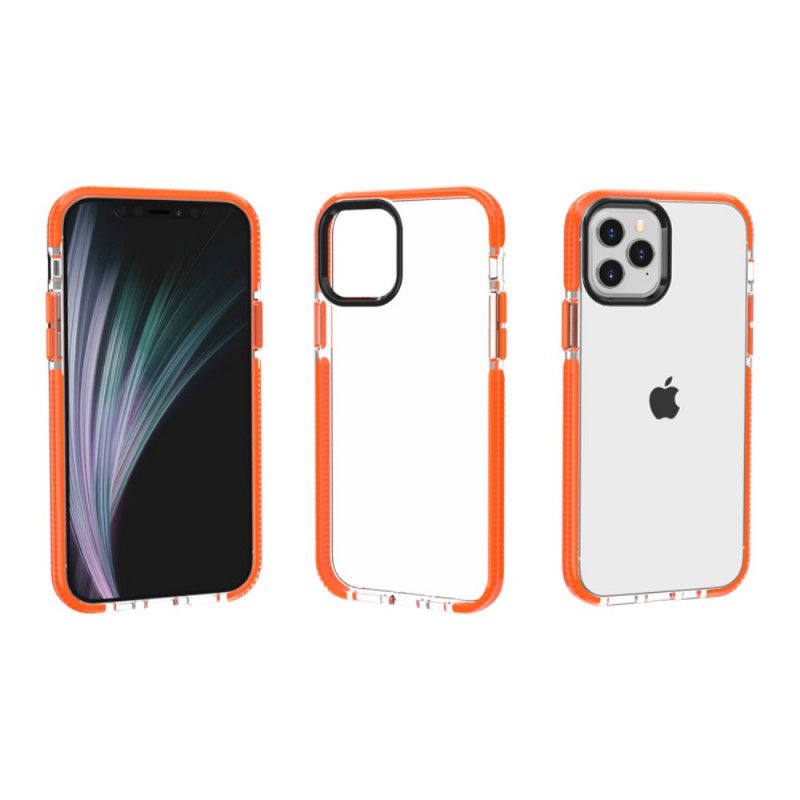 Cover iPhone 12 Mini Sort Gennemsigtige Silikonkanter