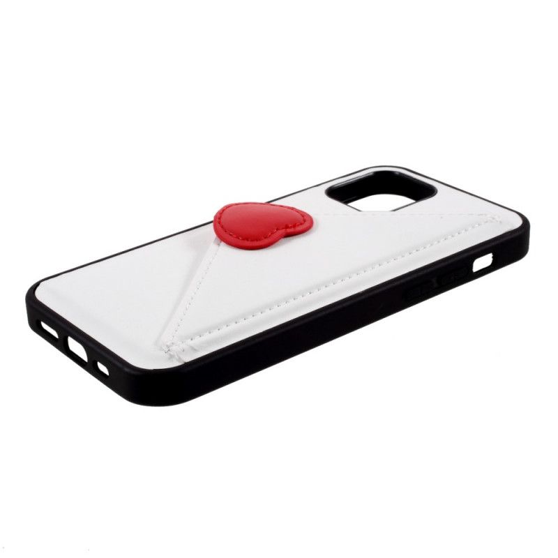 Cover iPhone 12 Mini Sort Hjerte Kortholder Original