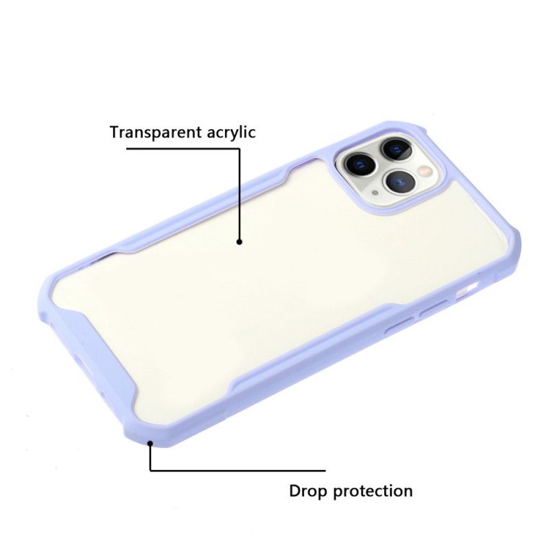 Cover iPhone 12 Mini Sort Hybrid Med Farvede Kanter