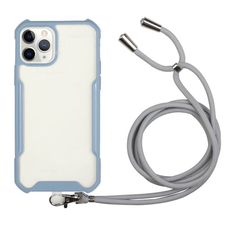 Cover iPhone 12 Mini Sort Hybrid Med Farvet Ledning Original