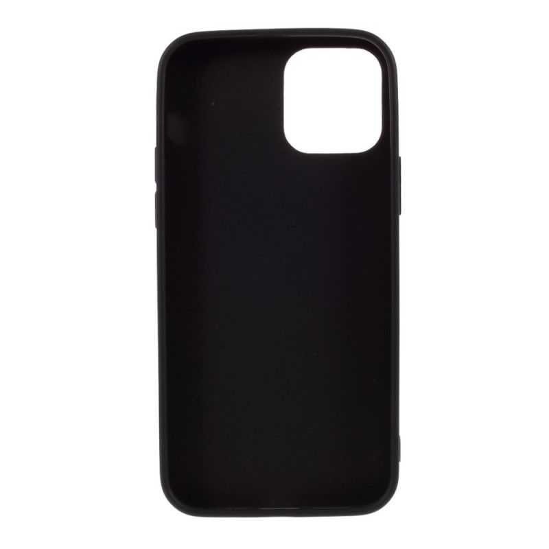 Cover iPhone 12 Mini Sort Stiv Mattsilikone