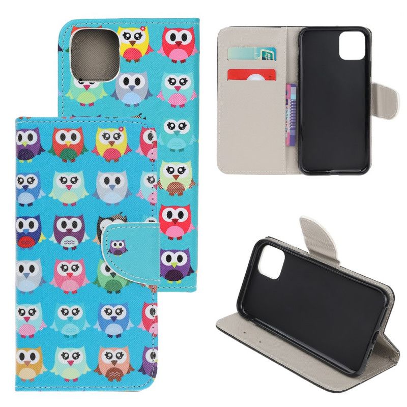 Flip Cover iPhone 12 Mini Flere Ugler