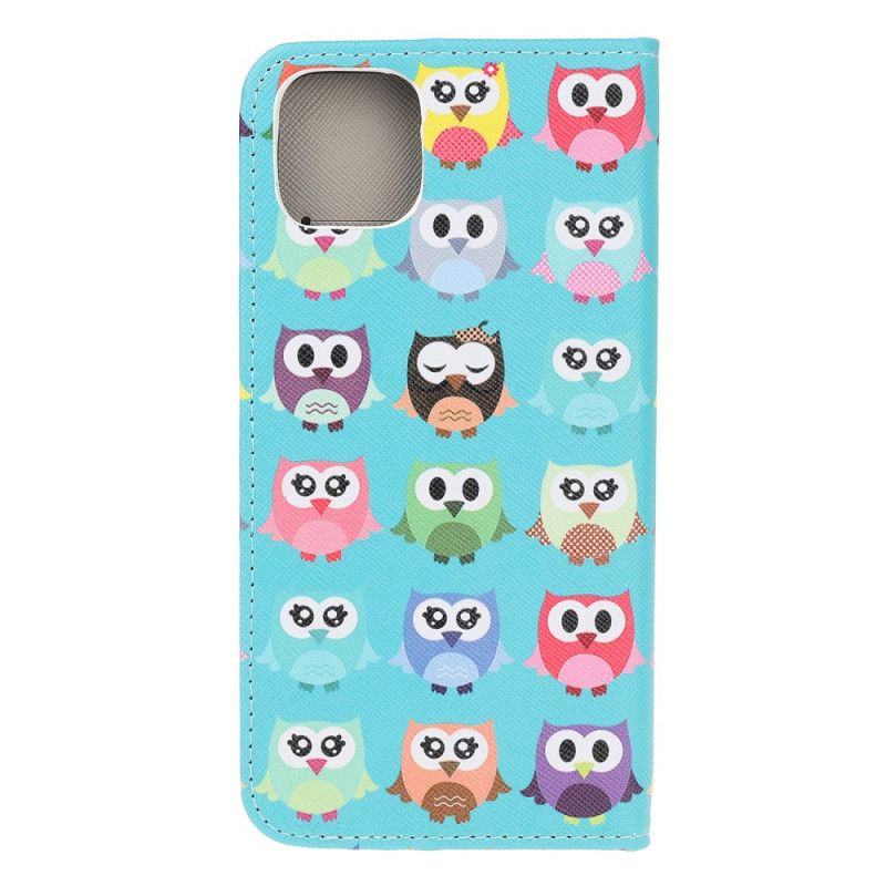 Flip Cover iPhone 12 Mini Flere Ugler