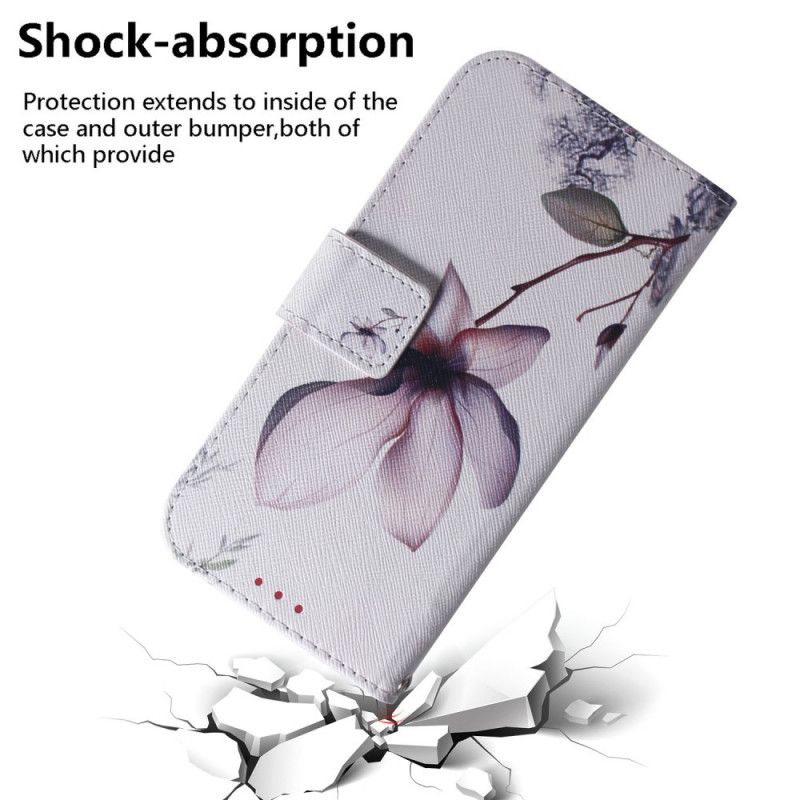 Flip Cover iPhone 12 Mini Mobilcover Gammel Rosenblomst