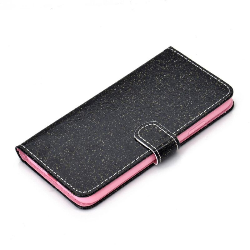 Flip Cover iPhone 12 Mini Sort Pailletter